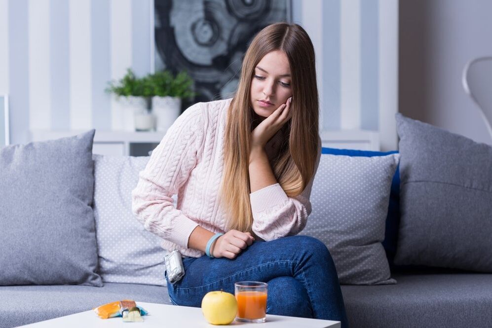 Diabetesa duen neska